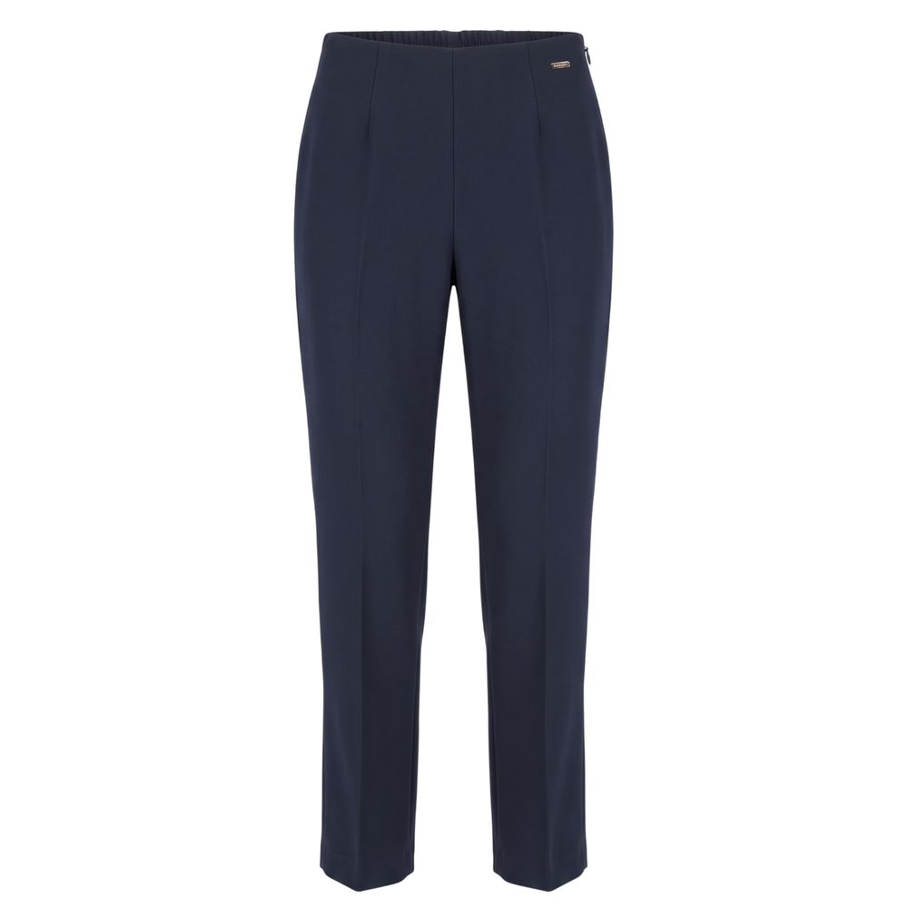 Blue Viscose Women Pant