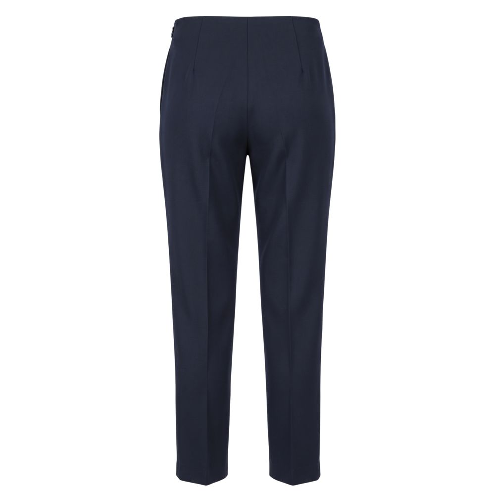 Blue Viscose Women Pant