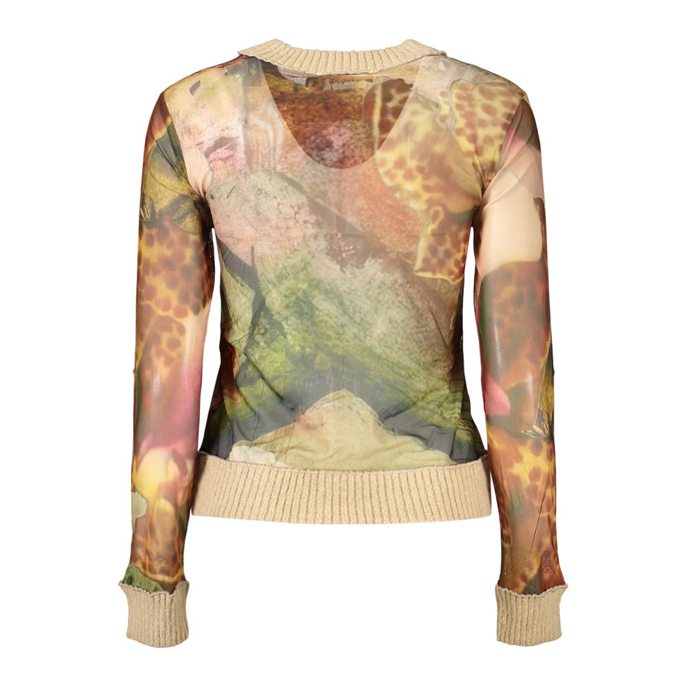 Beige Polyester Womens Shirt