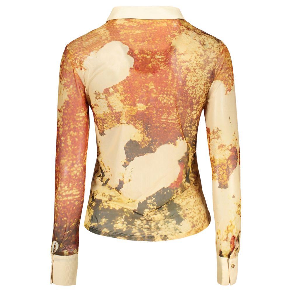 Beige Polyester Female Shirt