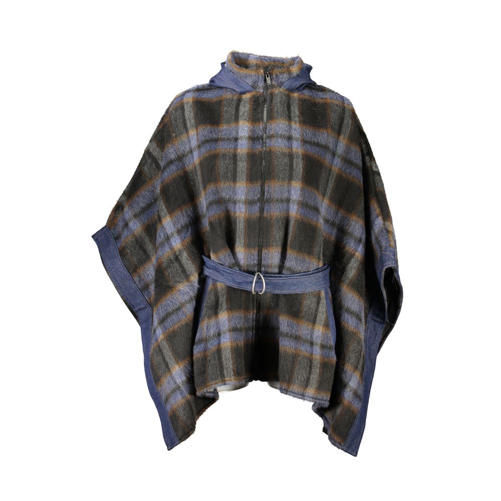 Blue Polyester Women's Top