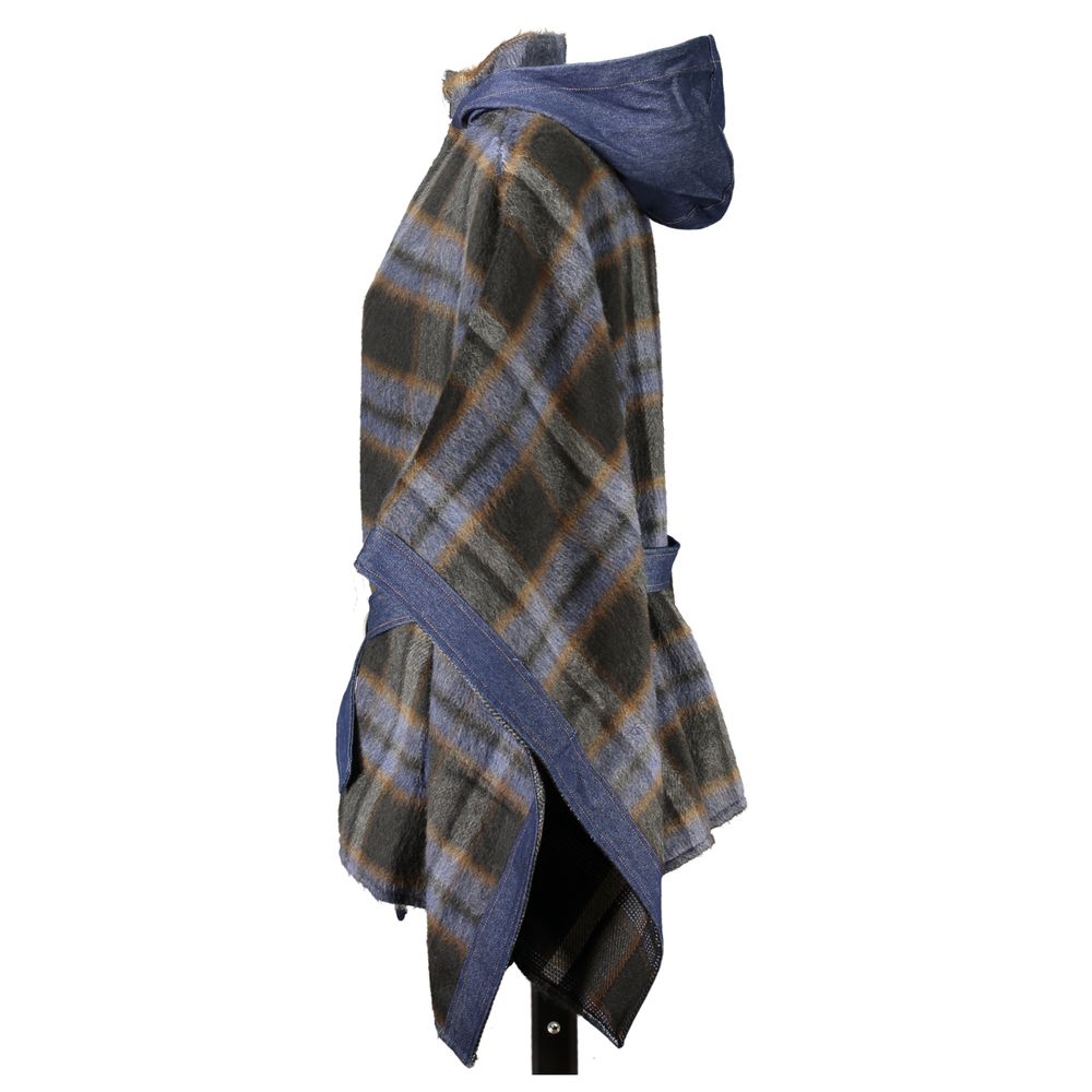 Blue Polyester Women's Top