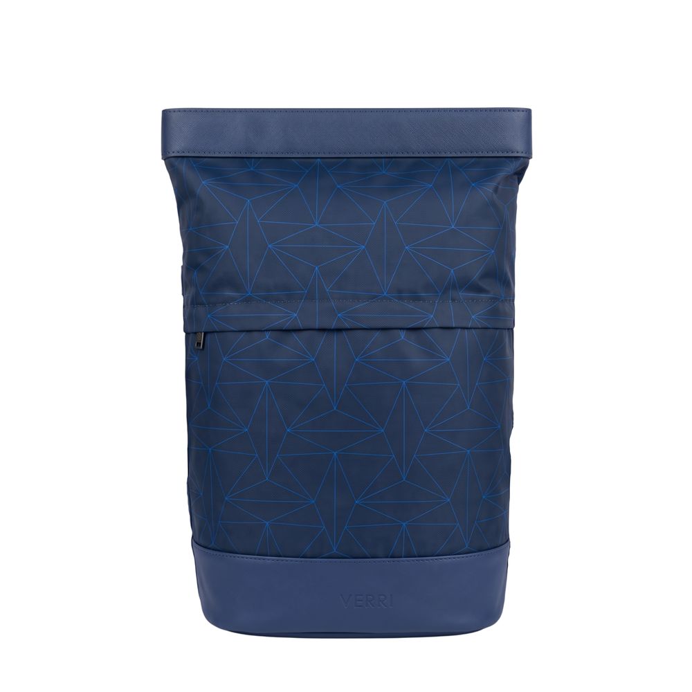 Blue Polyurethane Men's Backpack