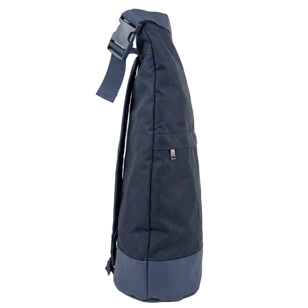 Blue Polyurethane Men's Backpack