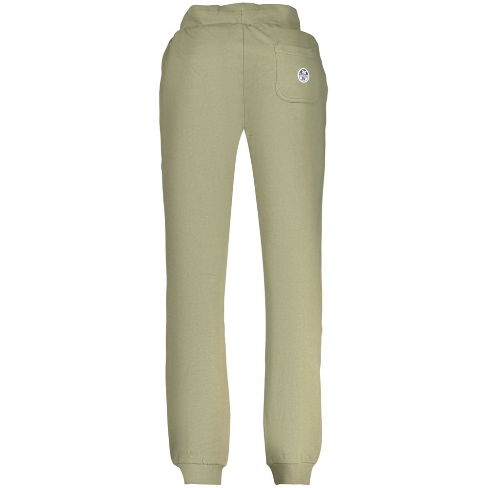 Green Cotton Men's Trouser