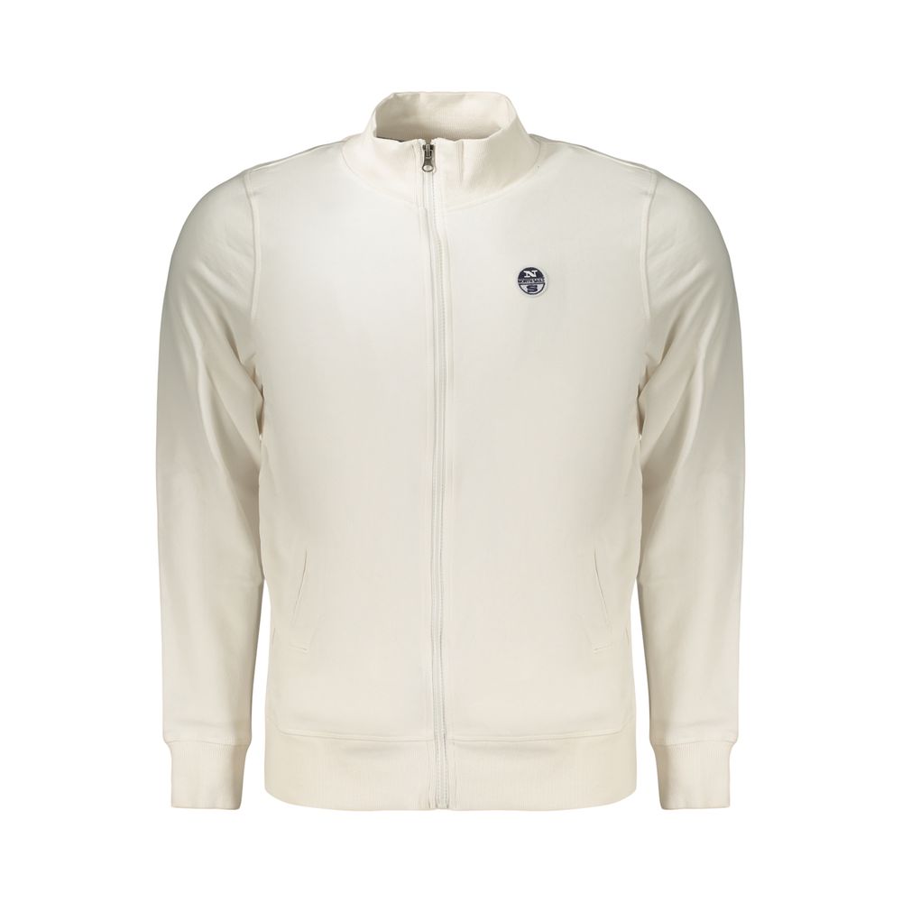 White Cotton Men's Sweatshirt