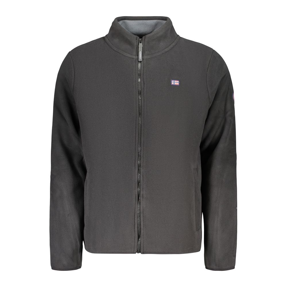 Black Polyester Men's Sweatshirt