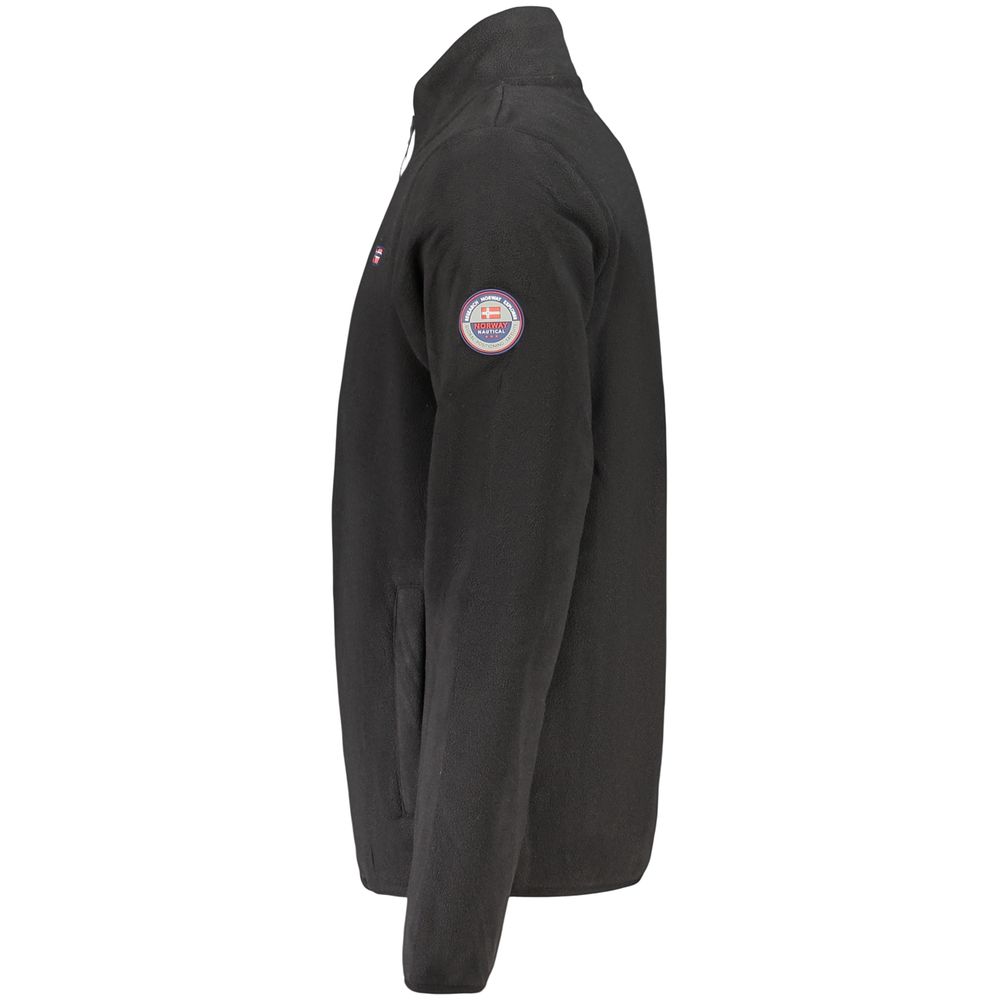 Black Polyester Men's Sweatshirt