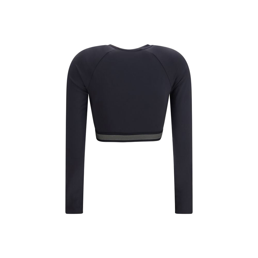 Black Recycled Polyester Sweatshirt