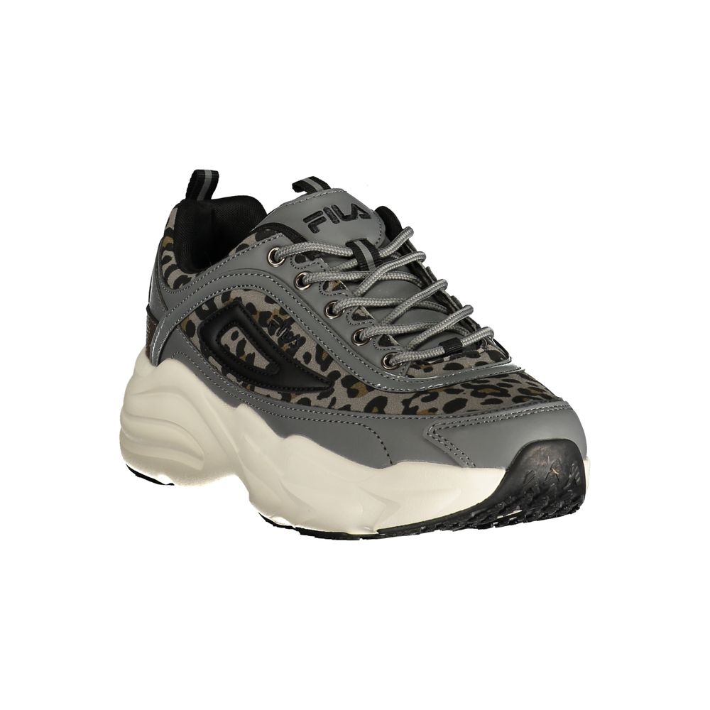 Gray Polyester Women's Sneaker