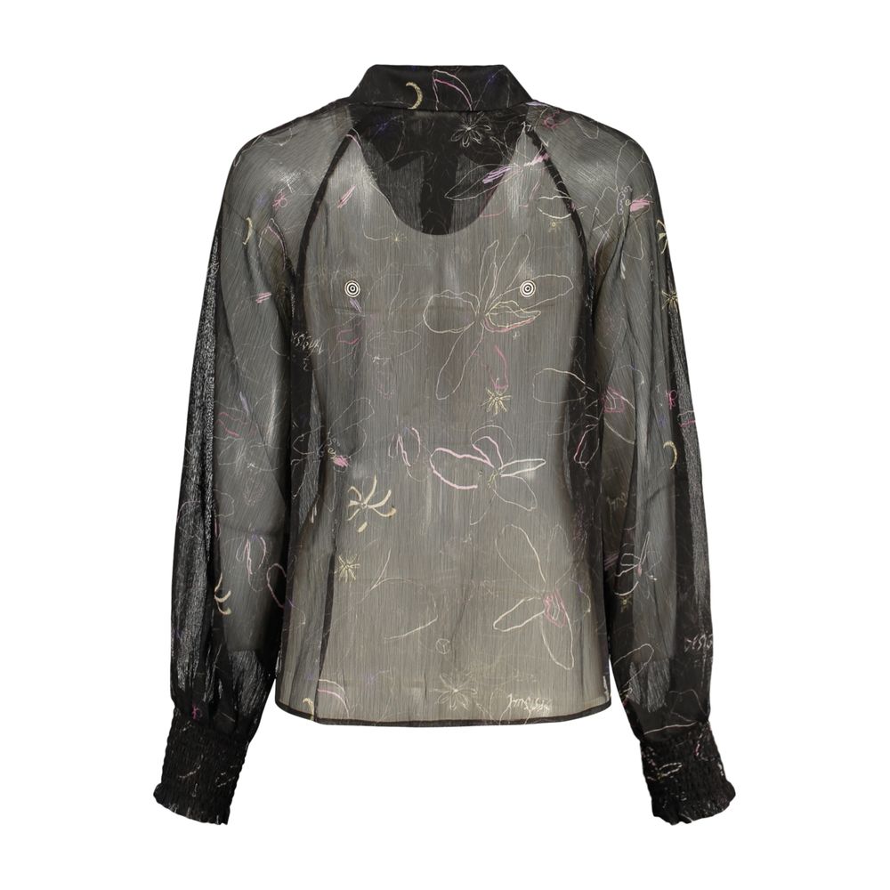 Black Polyester Blouse