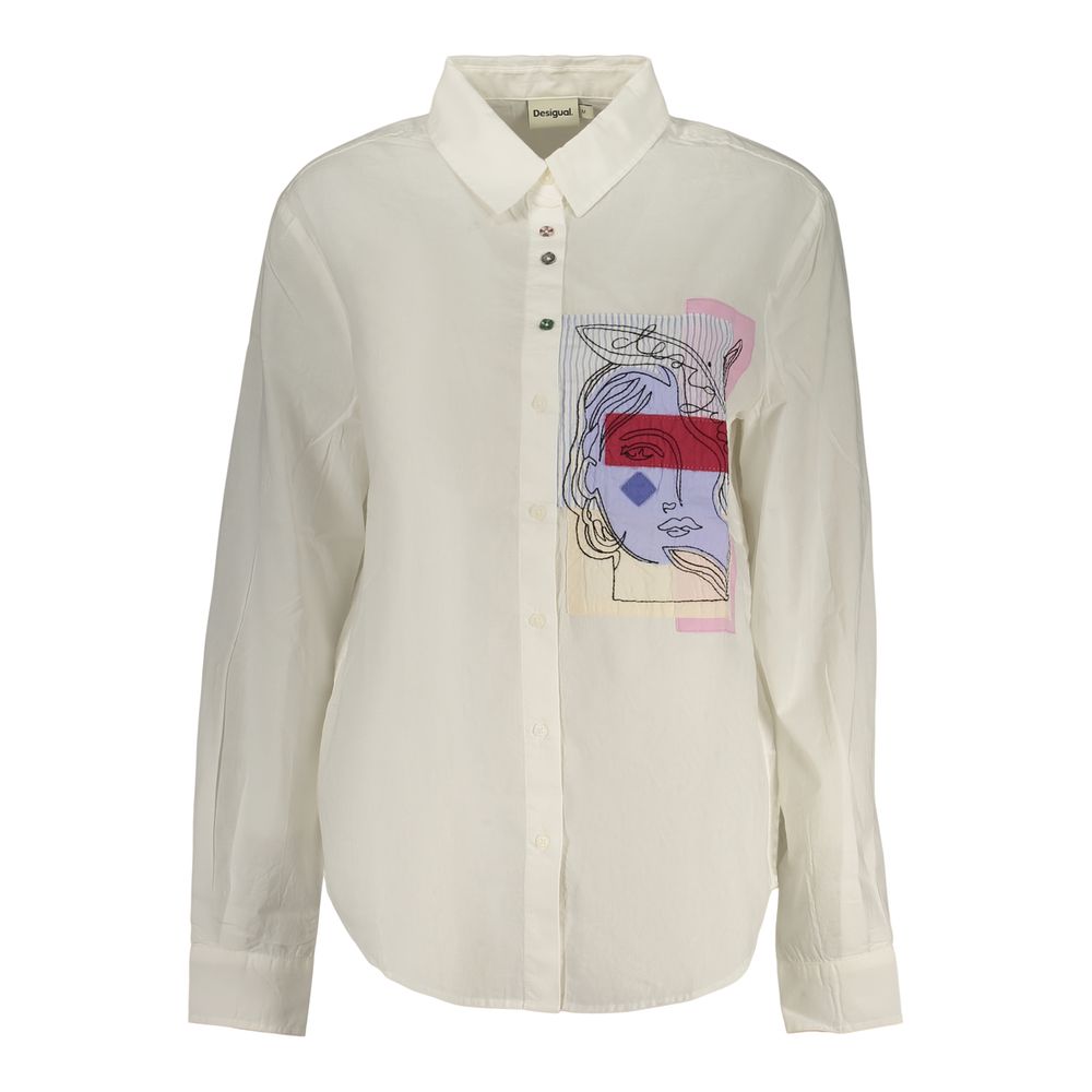 White Cotton Dress Shirt