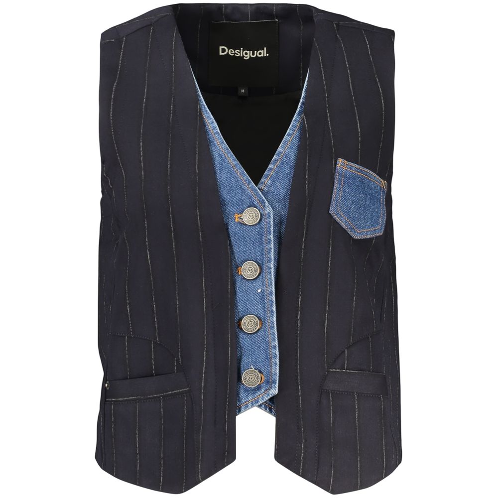 Blue Cotton Waistcoat