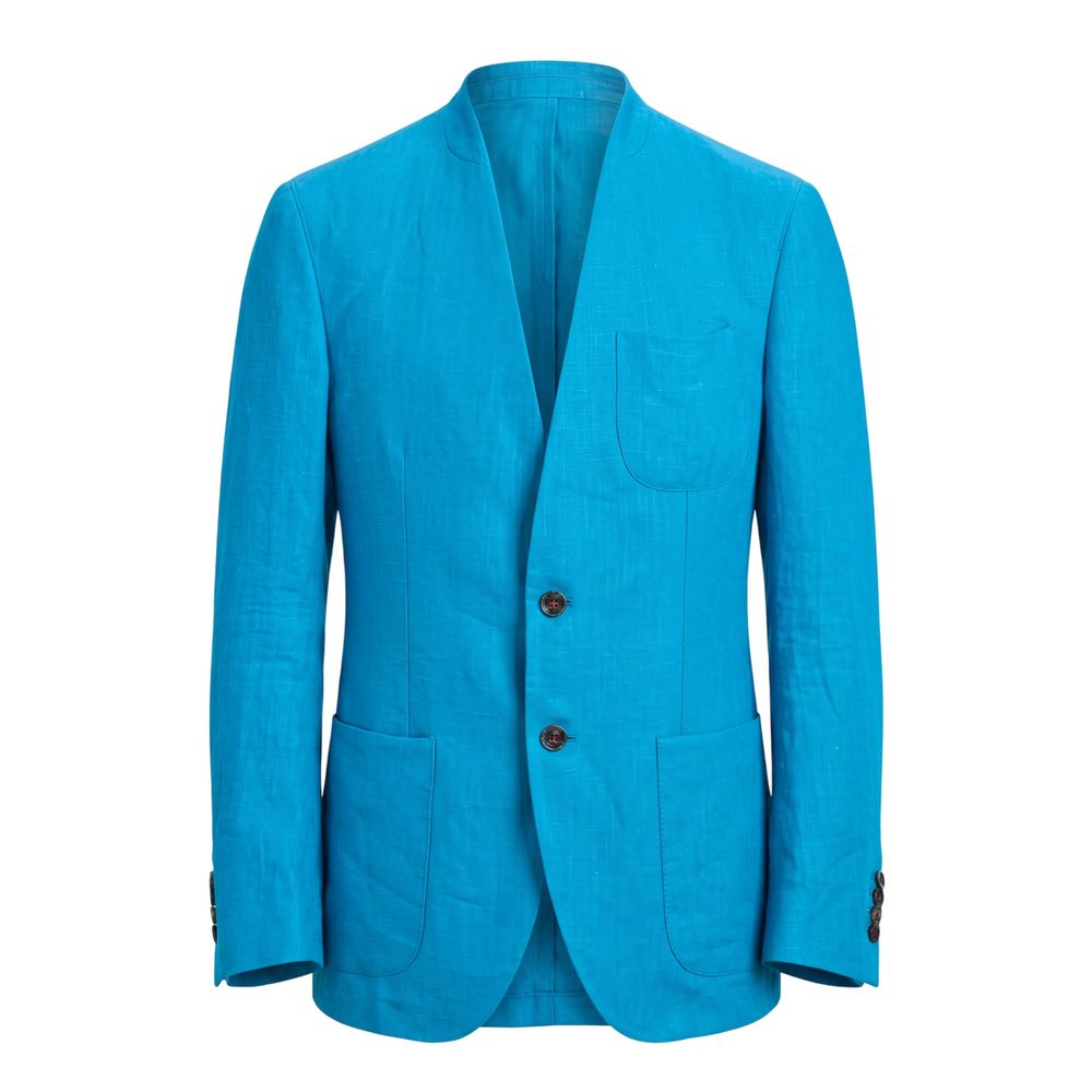Blue Cotton Men's Jacket