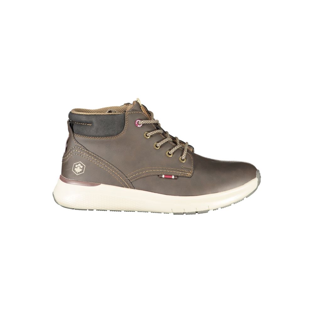 Brown Polyurethane Men's Boot