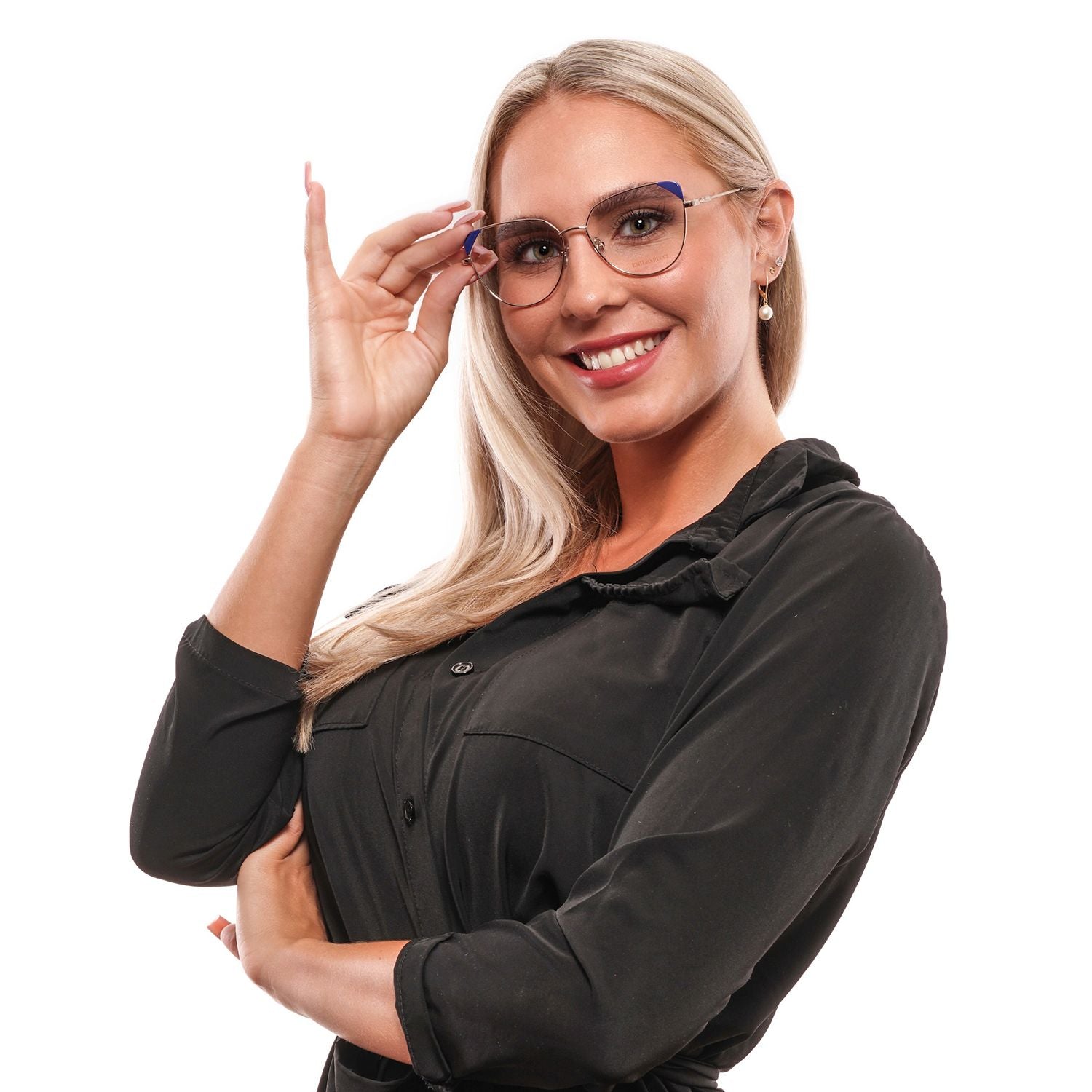 Gold Metal & Plastic Glasses (Frames)