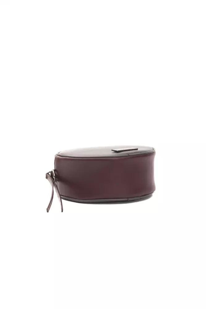Burgundy Leather Crossbody Bag