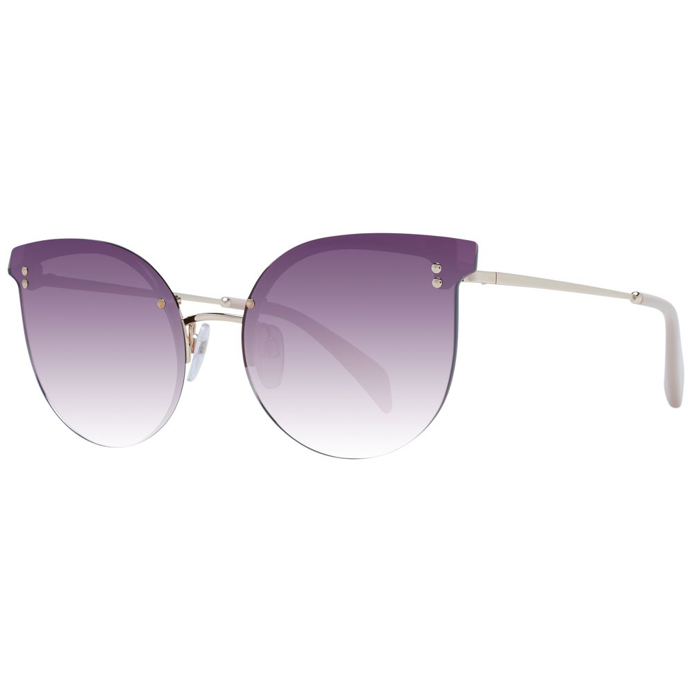 Gold Stainless Steel Sunglasses