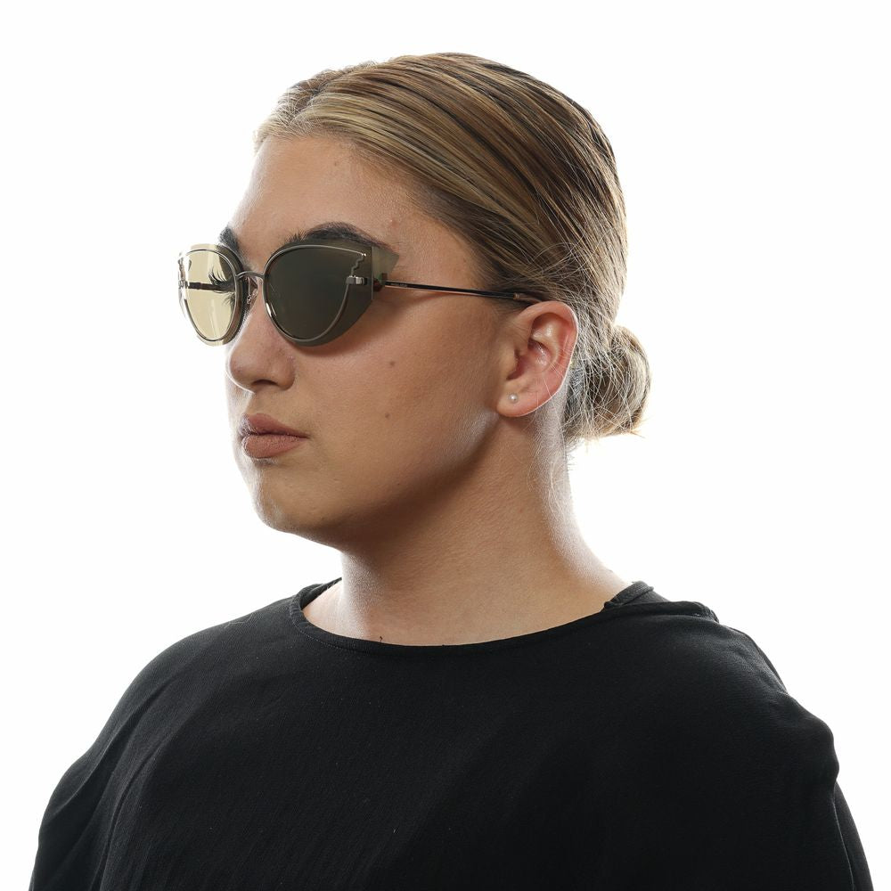 Gold Metal & Plastic Sunglasses