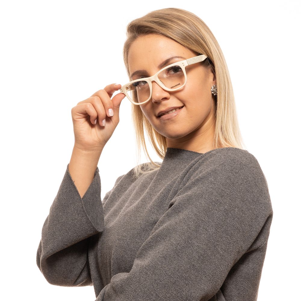 Cream Plastic Glasses (Frames)