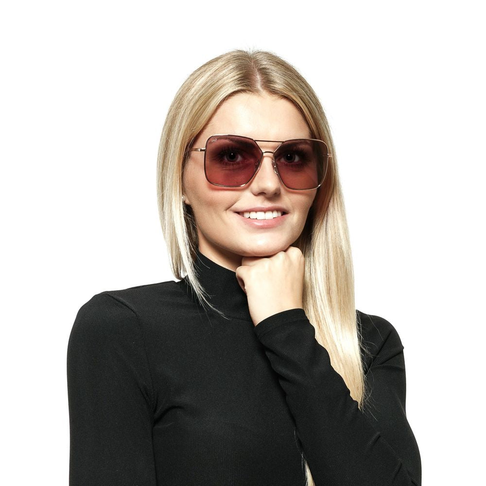 Rose Gold Metal Sunglasses