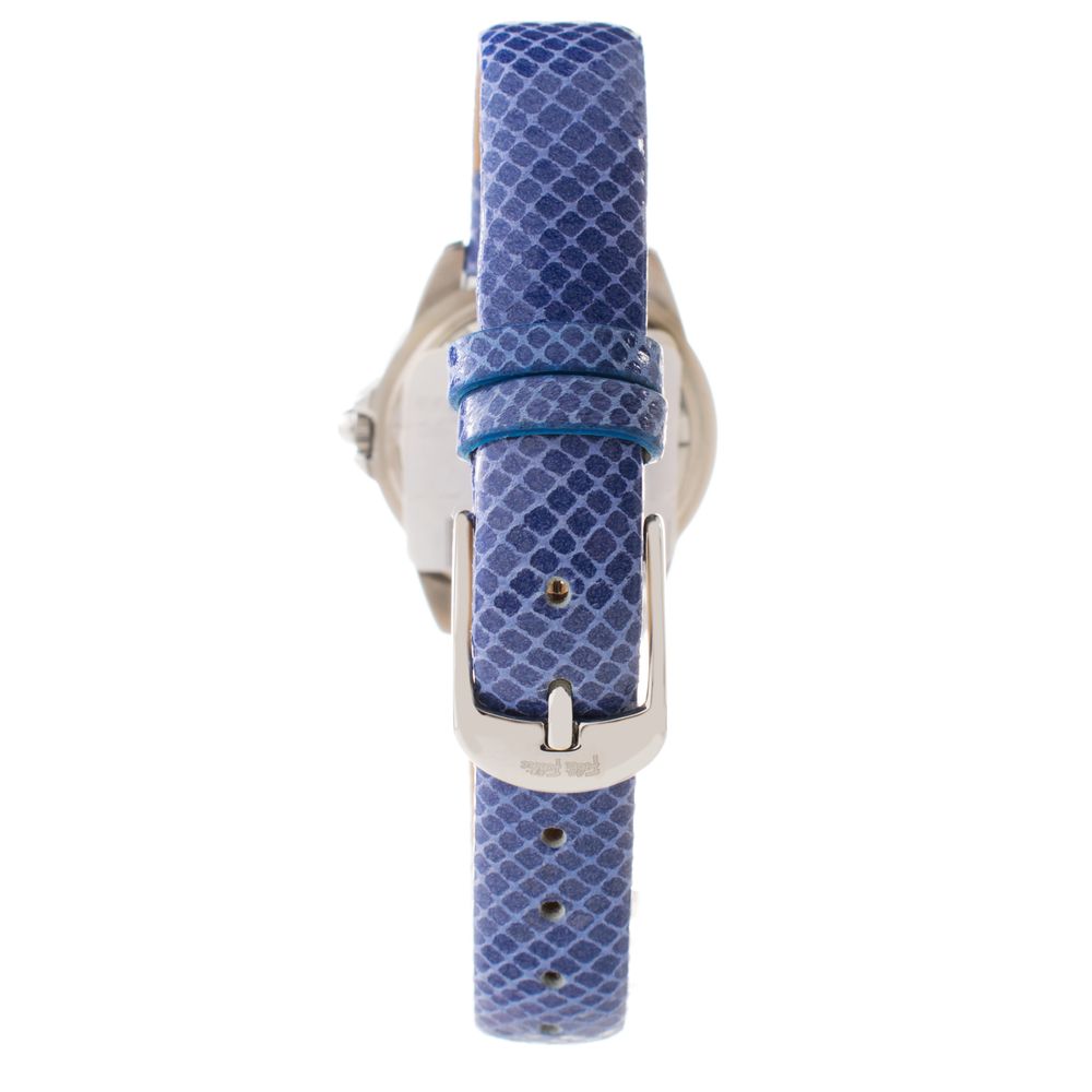 Blue Leather Dress Watch