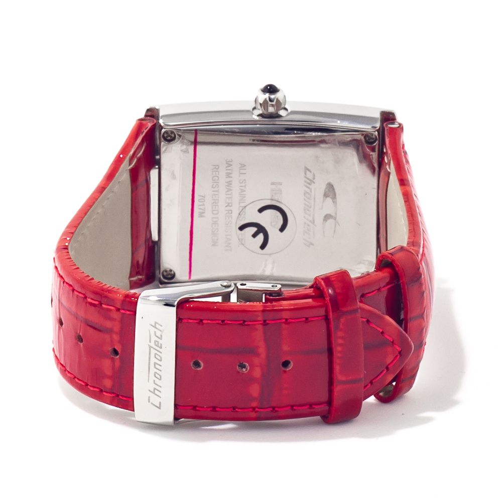 Multicolor Leather Dress Watch