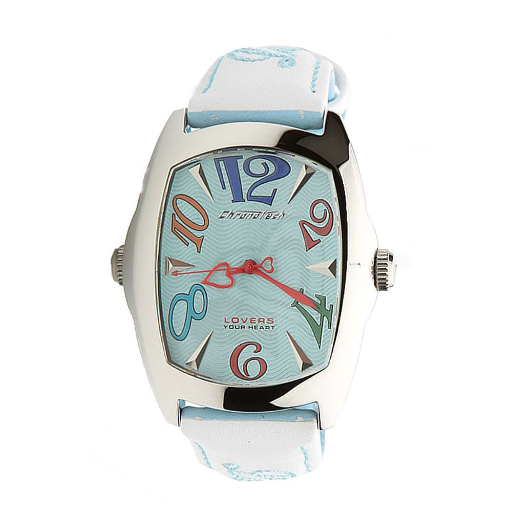 Blue Leather Dress Watch