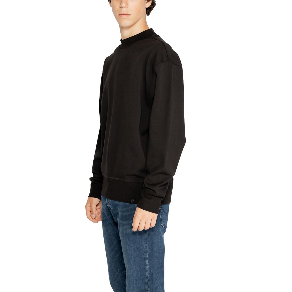 Black Recycled Cotton Sweatshirt