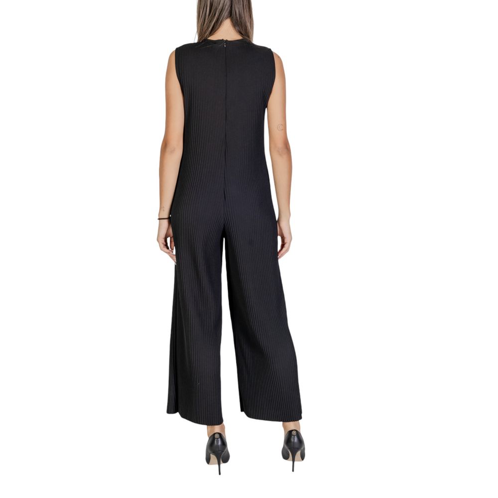 Black Polyester Rompers