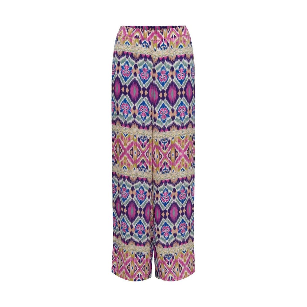 Multicolor Recycled Polyester Casual Pants