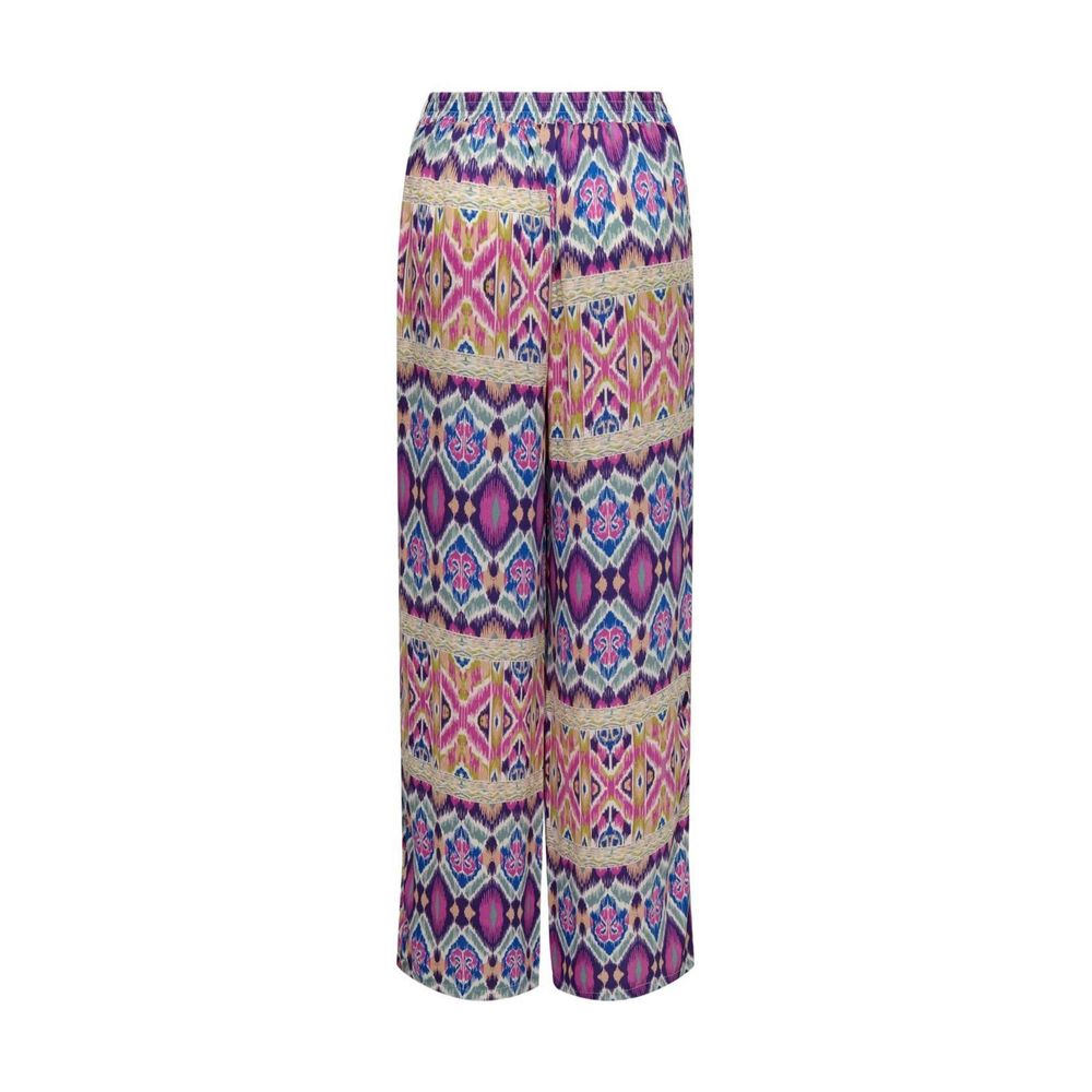 Multicolor Recycled Polyester Casual Pants