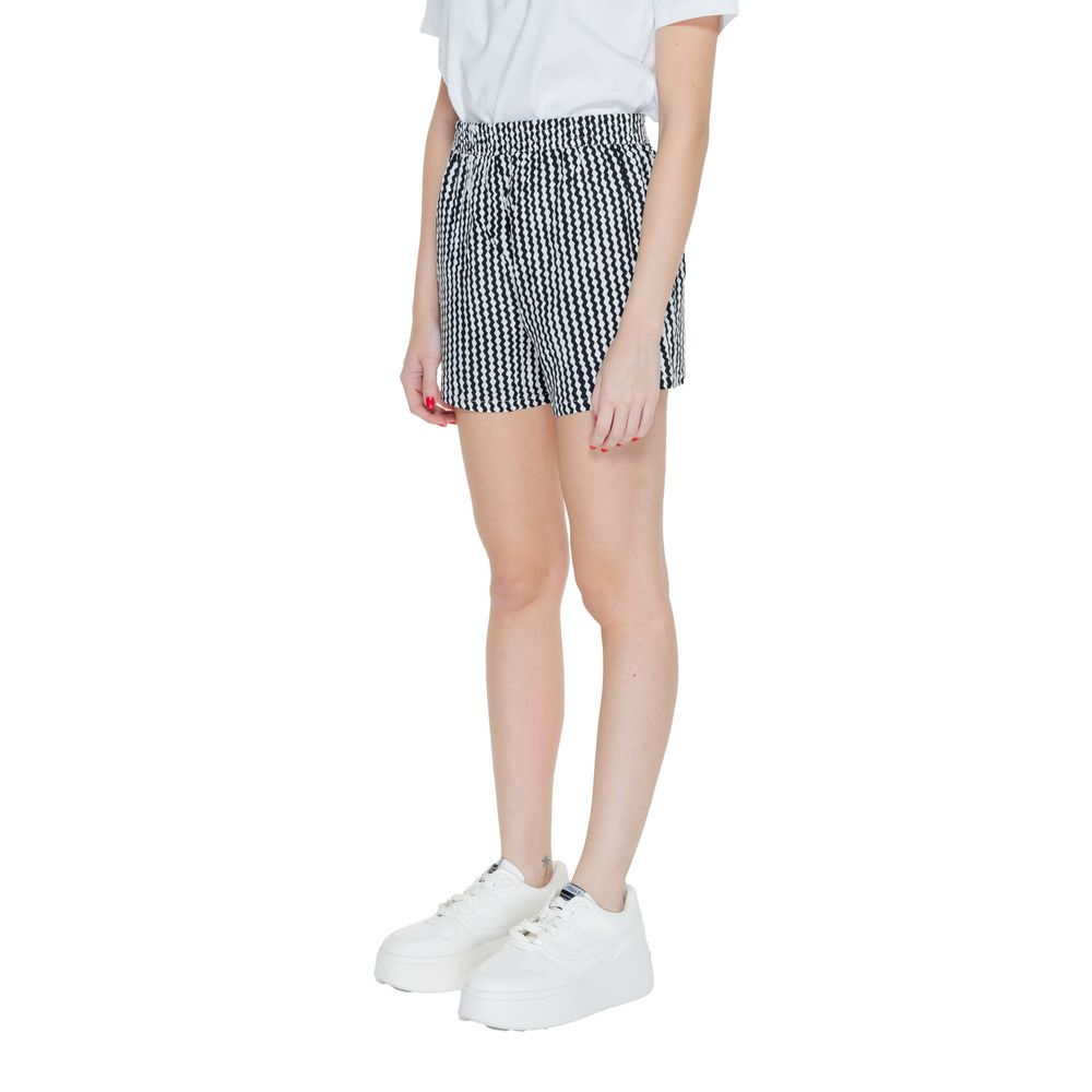 Black Viscose Shorts