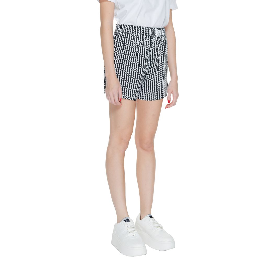 Black Viscose Shorts