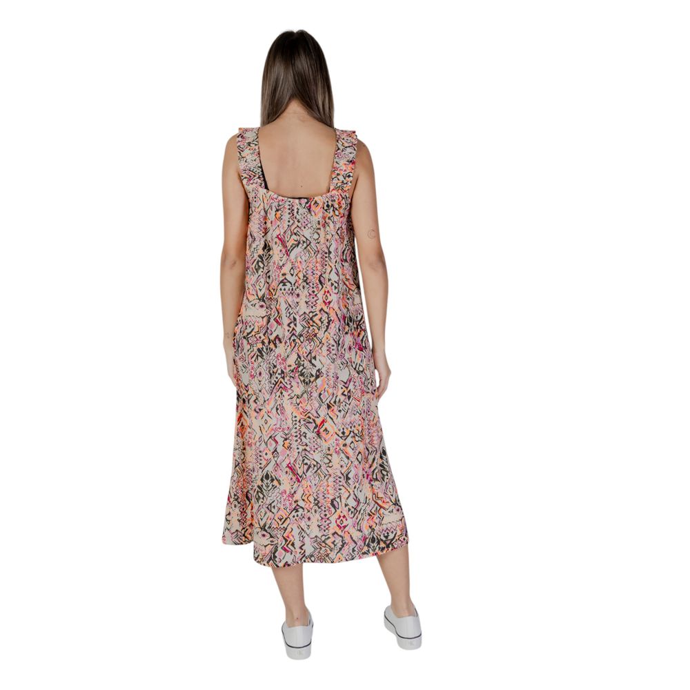 Multicolor Cotton Long Dress