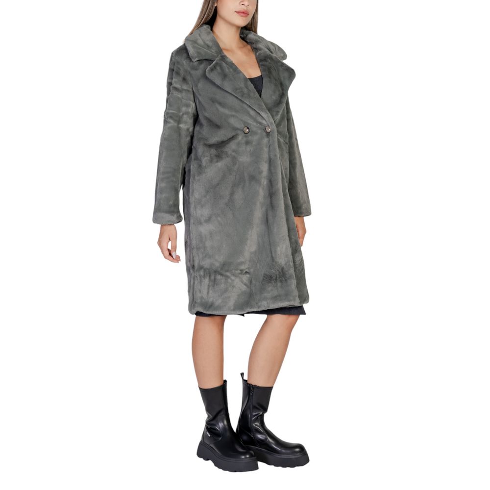 Black Polyester Coat