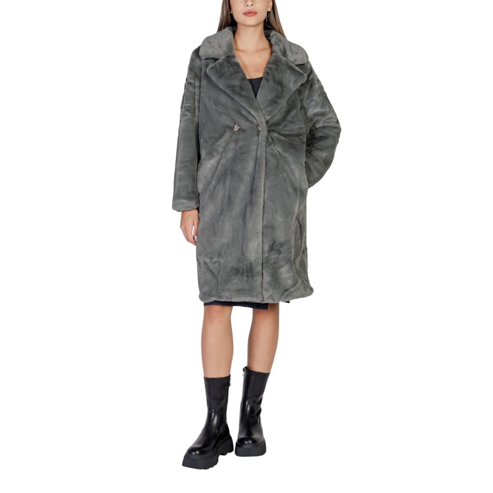 Black Polyester Coat