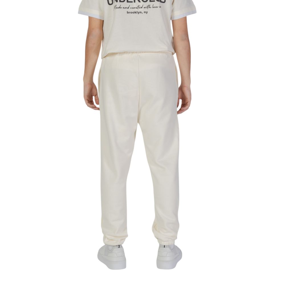 Cream Cotton Joggers (Workout Pants)