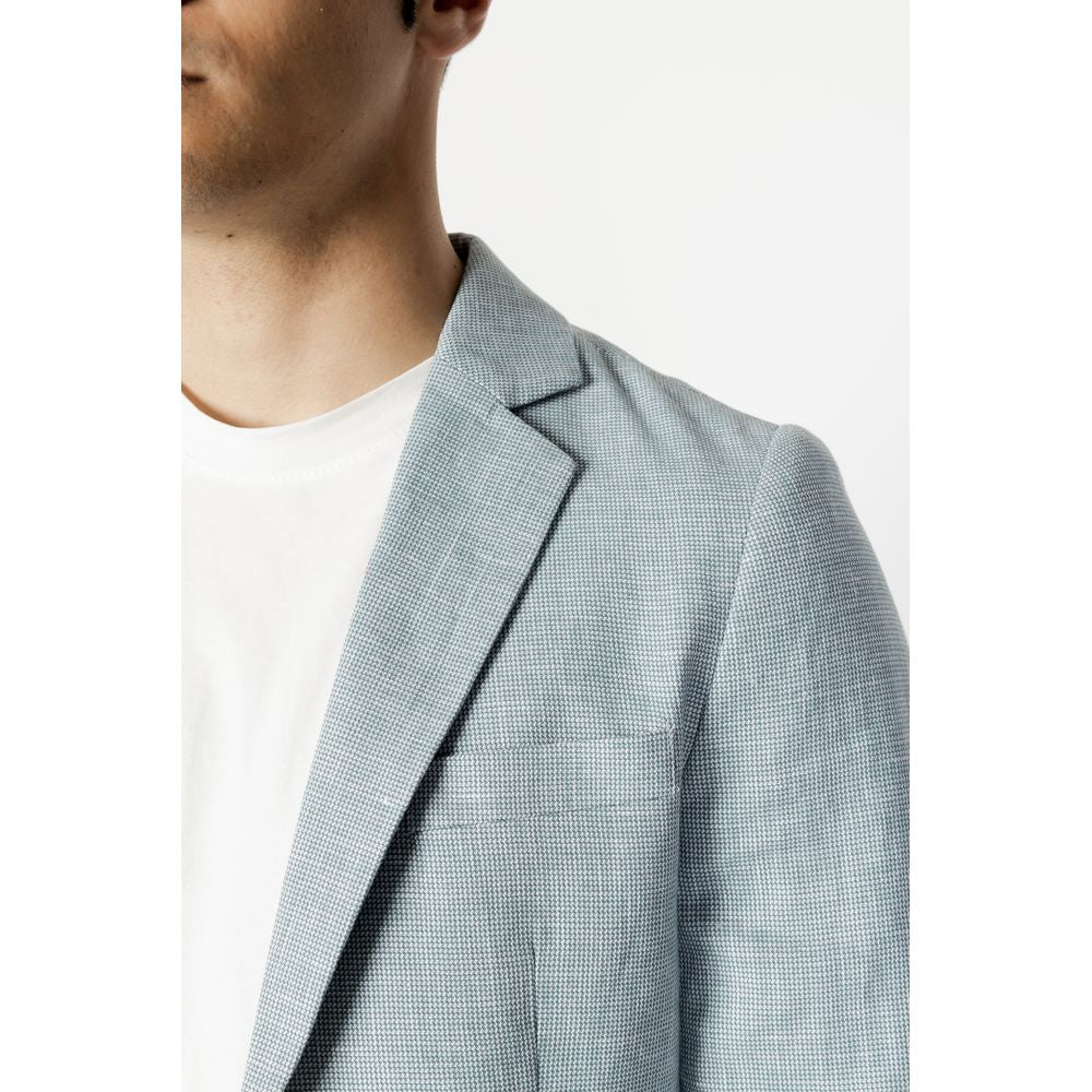 Bicolor Linen Blazer