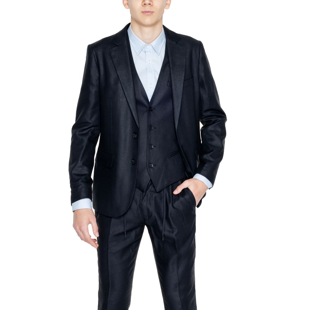 Black Linen Blazer