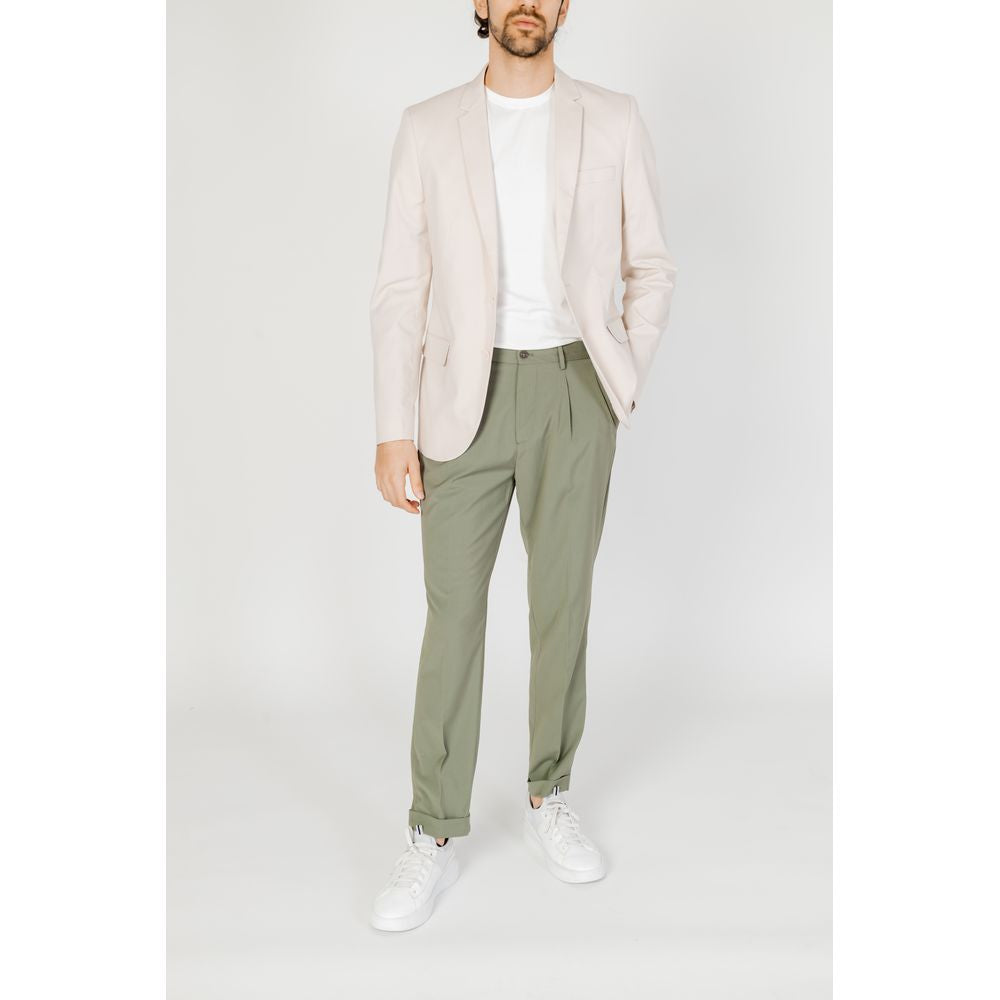 Beige Cotton Blazer
