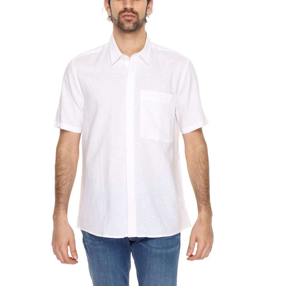 White Linen Shortsleeve Shirt