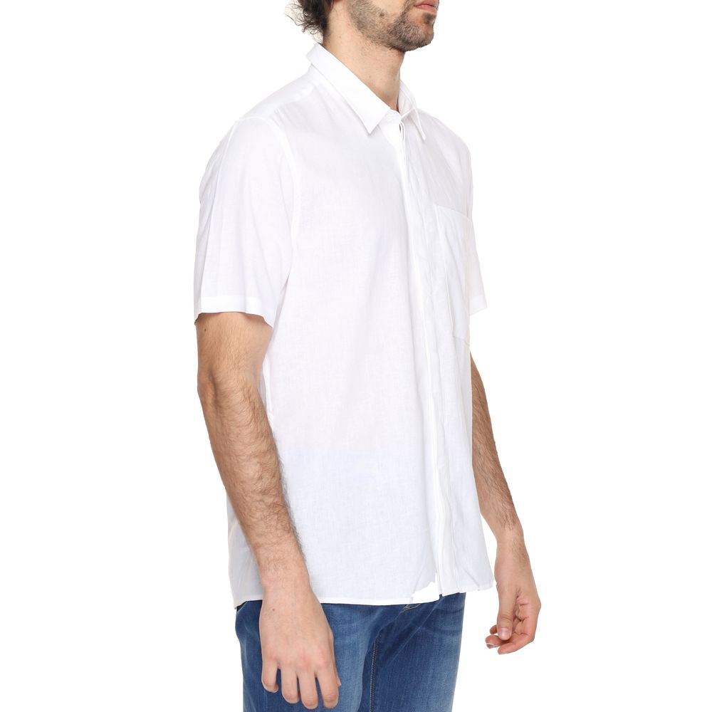 White Linen Shortsleeve Shirt