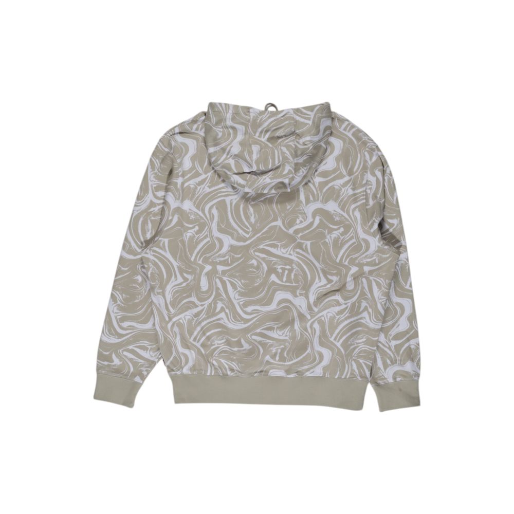 Beige Cotton Hoodie