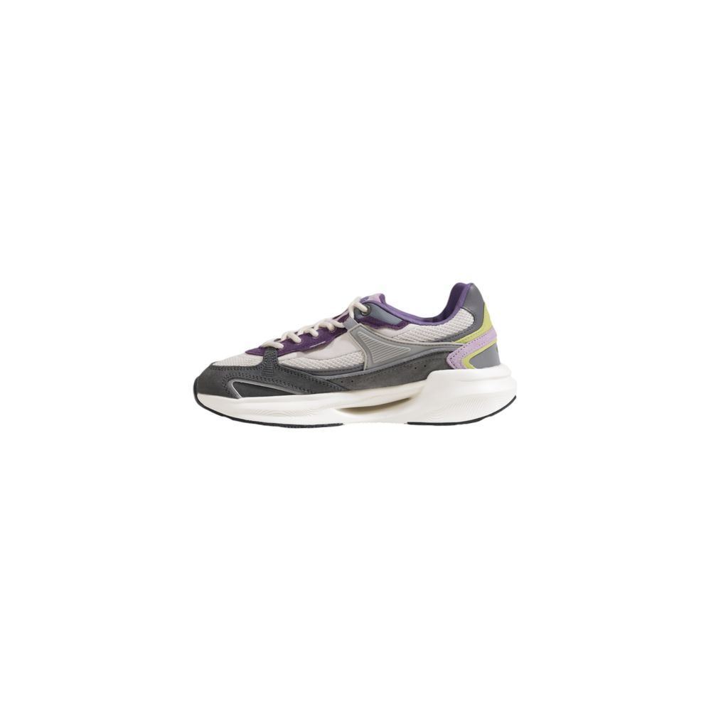 Gray Fabric Chunky Sneakers