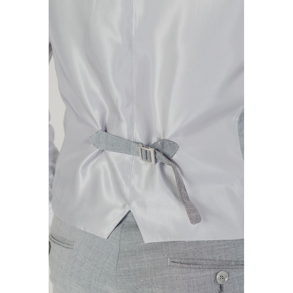 Gray Polyester Waistcoat
