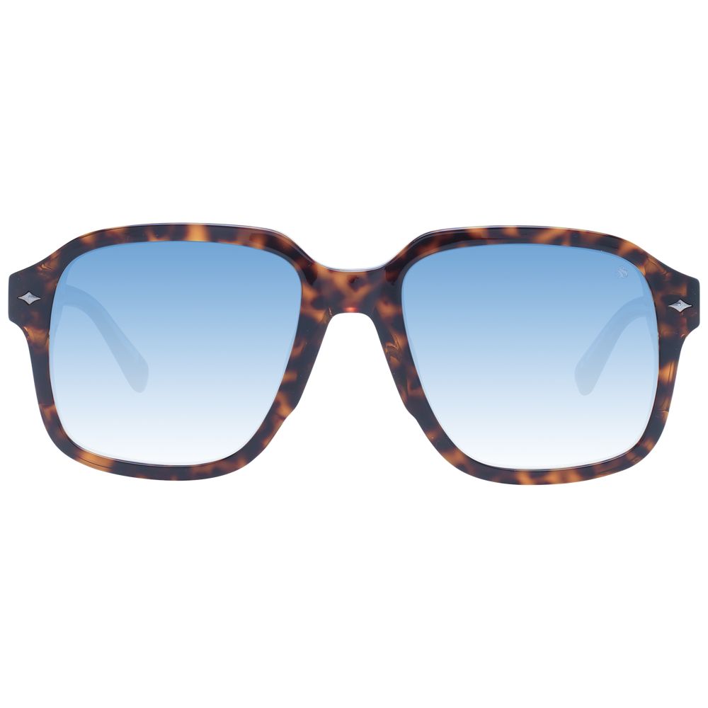 Brown Metal Sunglasses
