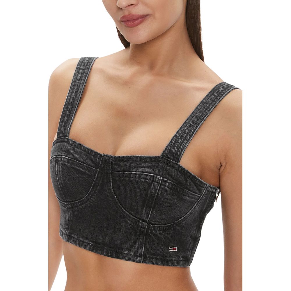 Black Recycled Cotton Top