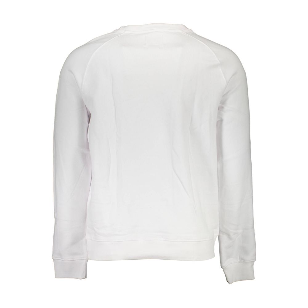White Cotton Men Sweatshirt