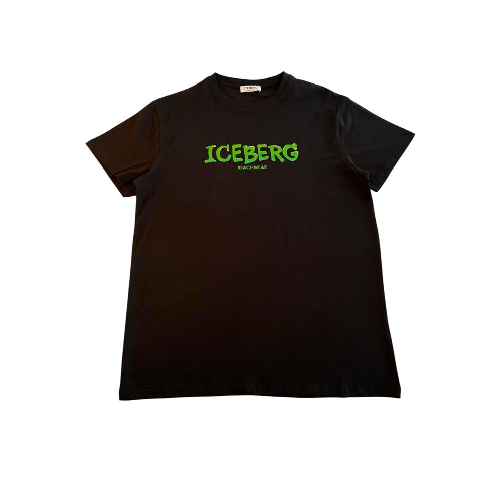 Black Cotton Men T-Shirt